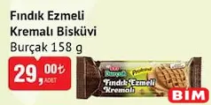 ETİ BURÇAK FINDIK EZMELİ KREMALI BİSKÜVİ 158 G